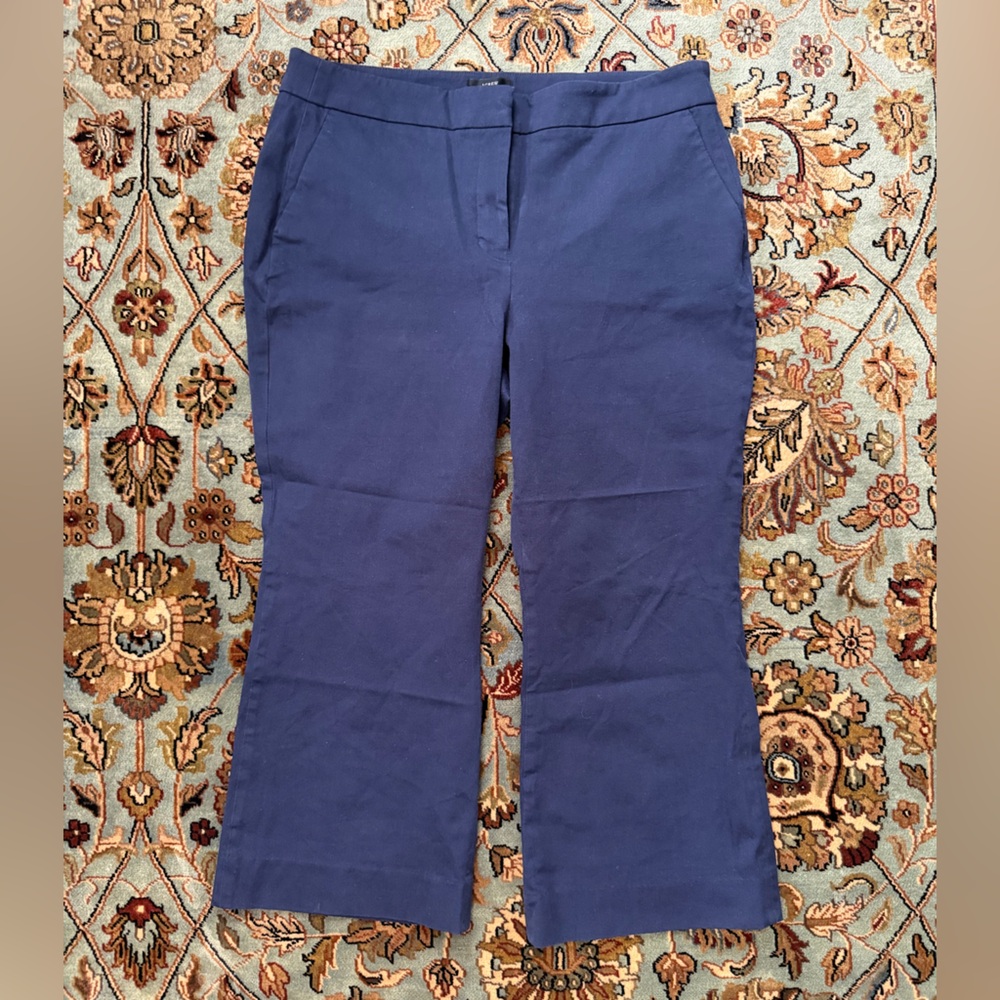 J. Crew Women's Navy Hayden Kick Out Flare Pants